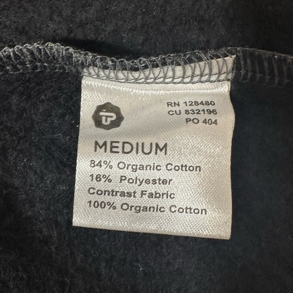 PACT ORGANIC ZIP FRONT GREY BLACK HOODIE SIZE MEDIUM - Picture 14 of 14